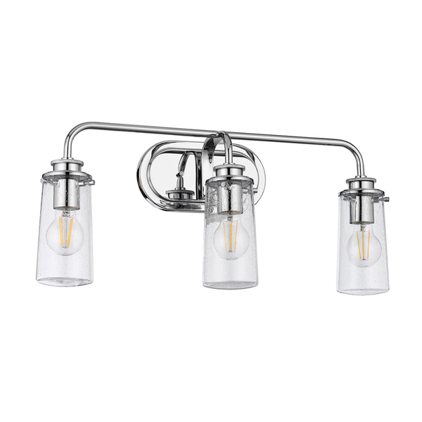 Ścienna lampa metalowa Braelyn QN-BRAELYN3-PC Quintiesse podłużne IP44 chrom