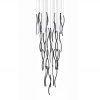 Lampa wisząca ściemnialna FLOW AZ7227 czarna LED 345W 4000K kaskadowa