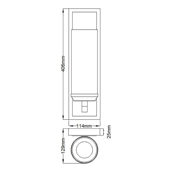 Nowoczesny kinkiet Amalia FE-AMALIA1-LBATH Feiss z żarówką IP44 szkło chrom