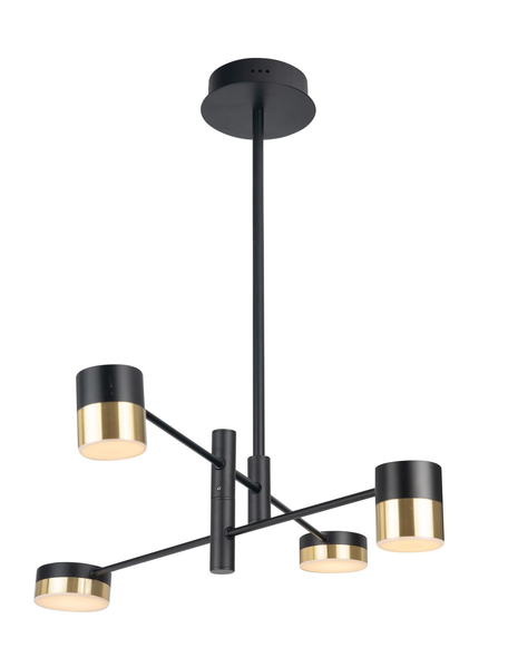 LAMPA sufitowa PUMA P0404 Maxlight loftowa OPRAWA metalowa LED 28W 3000K tuby czarne