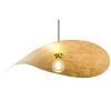 Wisząca lampa LEAF czarna złota kapelusz nad stół 1xE27 41918