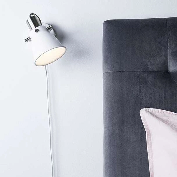 Industrialna LAMPA ścienna ALTON 107857 Markslojd metalowa OPRAWA regulowany kinkiet reflektorek biały
