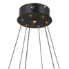 Lampa wisząca do jadalni Alani PND-34375-6-BK LED 192W 3000K czarny złoty