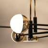 Sufitowa lampa LED Lara MX7170-8-3BGT Zumaline 55W 3000K czarna złota