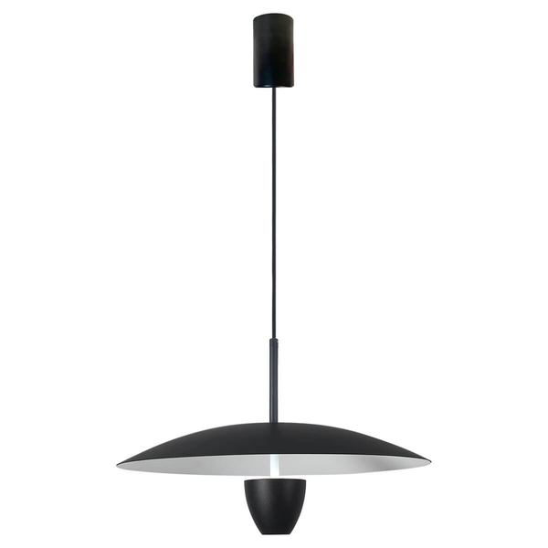 Ledowa lampa wisząca Ufo LP-0408/1P M BK 8W 3000-6000K metalowa czarna