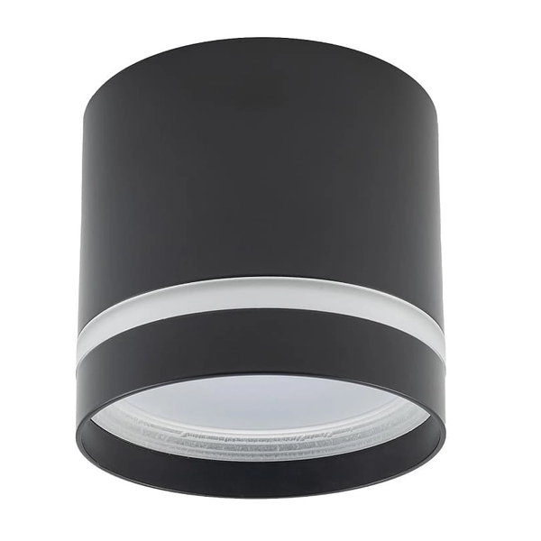 Punktowa lampa tuba Cres 10480 Nowodvorski natynkowa okrągła czarna