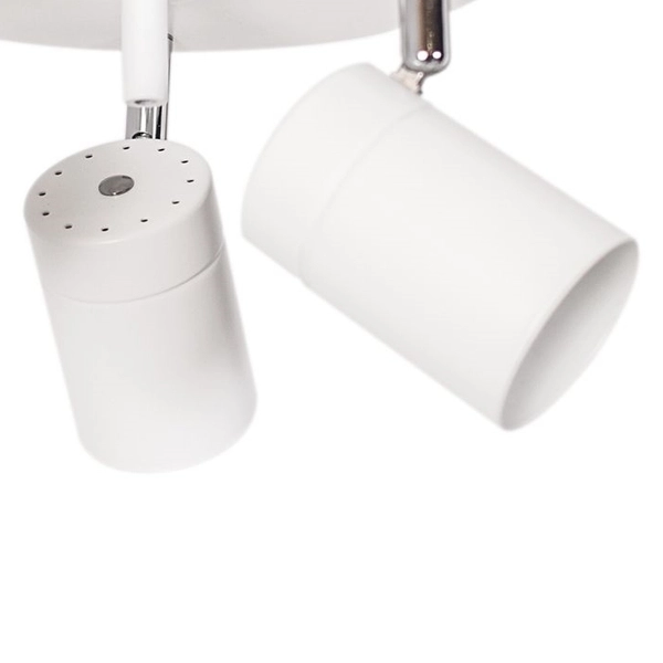 Metalowa lampa sufitowa Correct spot z regulacją biały