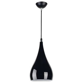 LAMPA wisząca JUSTA 03264 Ideus metalowa OPRAWA zwis kropla łezka czarna