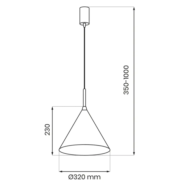 Lampa wisząca z regulacją CAPITAL MLP1560 do kuchni kremowy