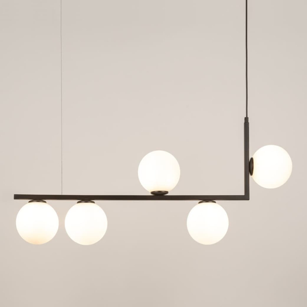 Zwisowa lampa do salonu kule Andy 33611 Sigma kule balls czarna biała
