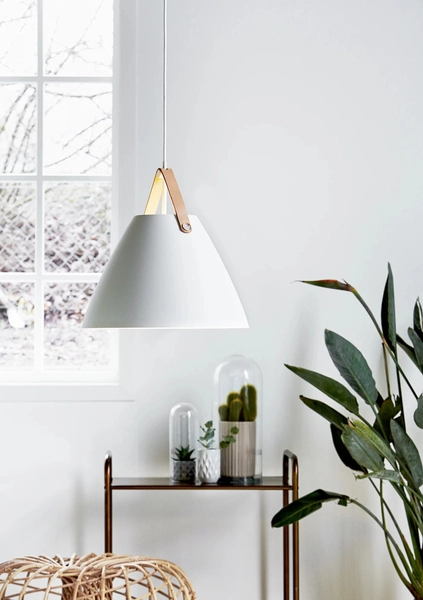 Lampa zwisowa Strap 84343001 Nordlux metalowa biała