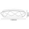 Plafon LAMPA sufitowa GALAXY 308528 Polux geometryczna OPRAWA natynkowa LED 12W 4000K z efektem gwiazd IP44 biały