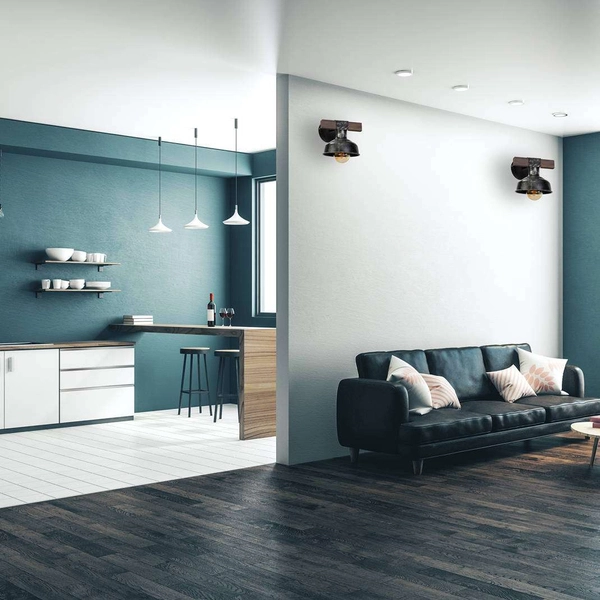 Ścienna LAMPA rustykalna FARO MLP6241 Milagro metalowa OPRAWA okrągły kinkiet belka industrialna czarna