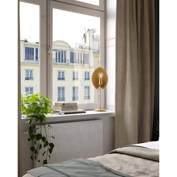 Lampka nocna do sypialni Aruba 4002420-6503 na komodę złota