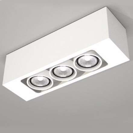 Plafon LAMPA sufitowa SETO 7089 Shilo natynkowa OPRAWA reflektorowa biała