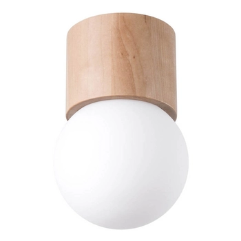 Sufitowa lampa kulista Boomo SL.1190 ball drewniana biała