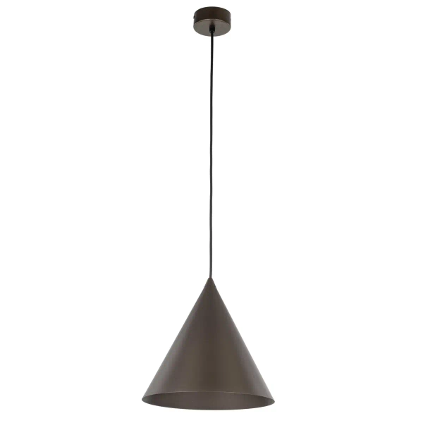 Zwieszana lampa stożkowa CONO 10037 do salonu brązowy
