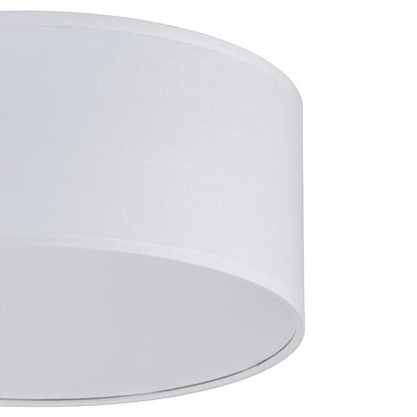 Okrągły plafon tkaninowy Rondo 3330 TK Lighting minimalistyczny biały