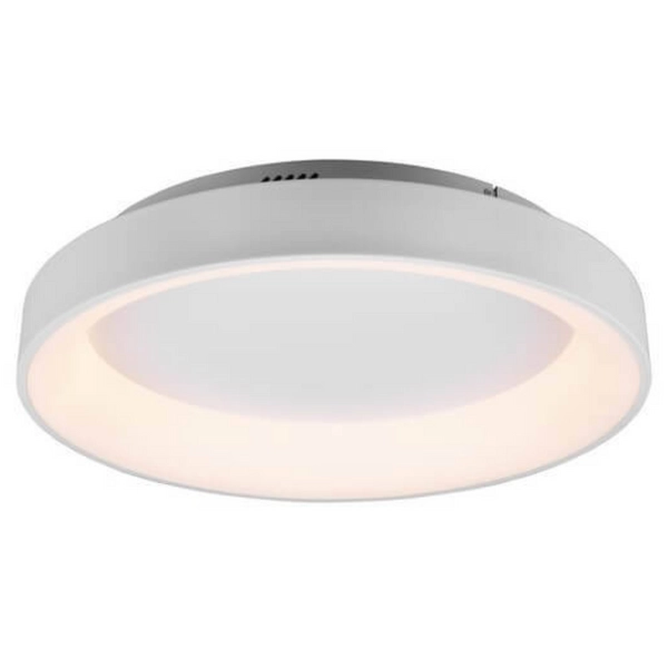 Sufitowa LAMPA plafon AVELON DL131671290 Trio metalowa OPRAWA okrągła LED 48W 2700K - 6000K z pilotem biała