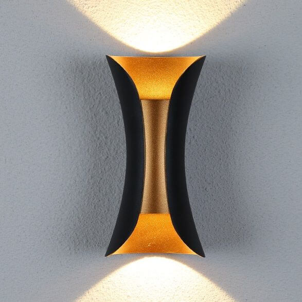 Elewacyjna lampa ogrodowa AGI KMG2X5WW LED 10W 3000K IP65 czarna