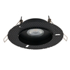 Schodowa lampa czarna Echo 8372 okrągły wpust punktowy metalowy