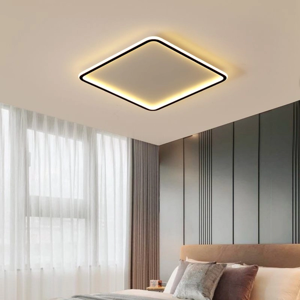 Lampa sufitowa Medium MD1803-S50-Y plafon LED 45W 2700K biały czarny