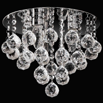 Plafon LAMPA sufitowa VEN P-E 1437/3-30 kryształowa OPRAWA glamour crystal przezroczysta