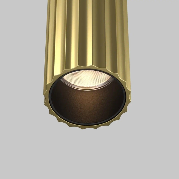Naścienna podwójna tuba Calipso C082WL-24W2.7K-BS LED 24W 3700K mosiądz