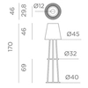 Lampa podłogowa Okinawa LUMOKI170XXSWNW LED 9W 2700K IP54 japandi naturalna