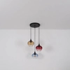 Potrójna wisząca lampa Sander 15748-3HR szklana multikolor