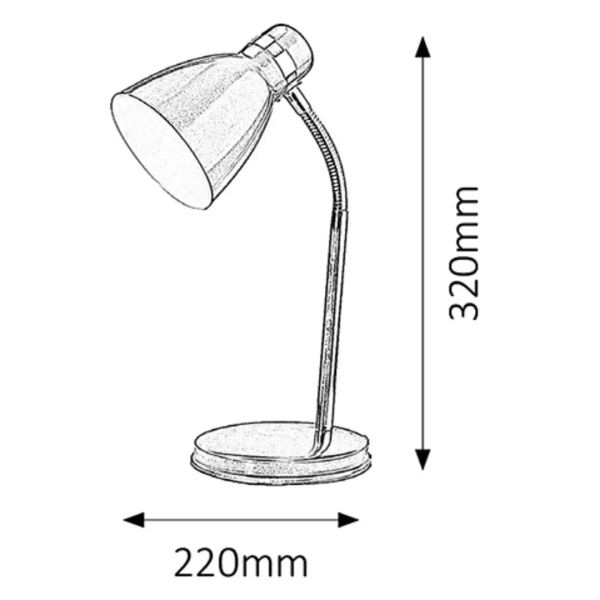 Lampka biurkowa z regulacją Patric 4207 na peszlu niebieski