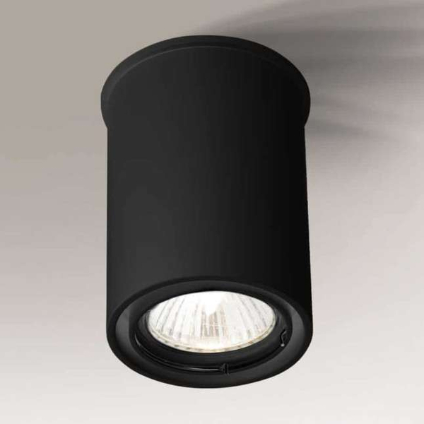 Spot LAMPA sufitowa OSAKA 1119 Shilo plafon OPRAWA metalowa tuba DOWNLIGHT czarny