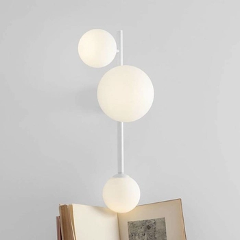 Ścienna lampa nowoczesna DIONE 1092Y Aldex szklane kule balls białe