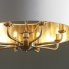 Zwis regulowany Highclere 98938 Endon vintage abażur biały mosiądz