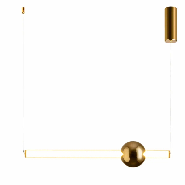 Lampa wisząca nowoczesna O-LINE ST-1688S złoty połysk metalowa LED 12W 3000K do jadalni