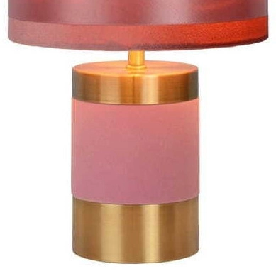 Stołowa LAMPA abażurowa EXTRAVAGANZA FRIZZLE 10500/81/66 Lucide nocna LAMPKA stojąca różowa