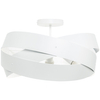 Sufitowa lampa Tornado 1115 Zumaline okrągła do salonu biała