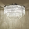 Kryształowy plafon Logan LOG5408 glamour okrągły chrom