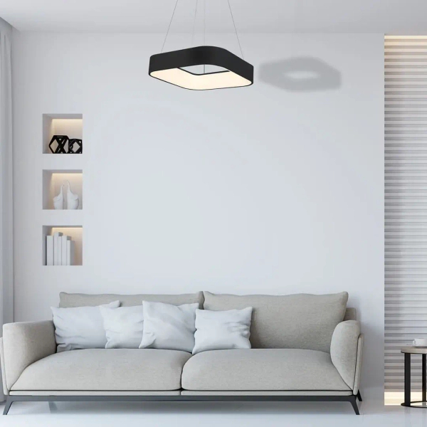 Ledowy żyrandol ASTRO BLACK ML570 LED 24W 4000K pierścień czarny