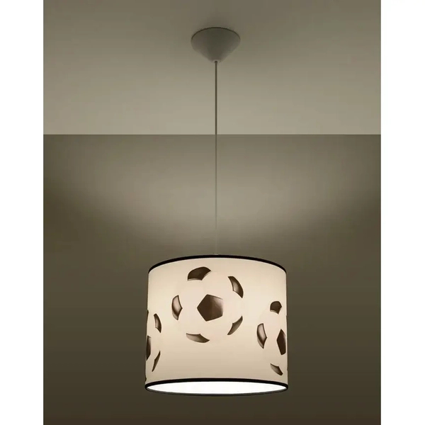 Lampa wisząca Piłka SL.1424 Sollux do pokoju dziecka balls czarna biała