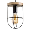 Lampa ścienna NETUNO 920451104 druciana drewniana czarna drewno