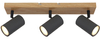 Lampa sufitowa Robby 57911-3G reflektorki grafitowe drewno