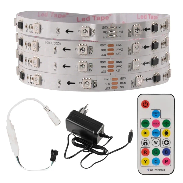 Pasek LED RGB 24W 314963 Polux taśma 5 metrów 400lm biała