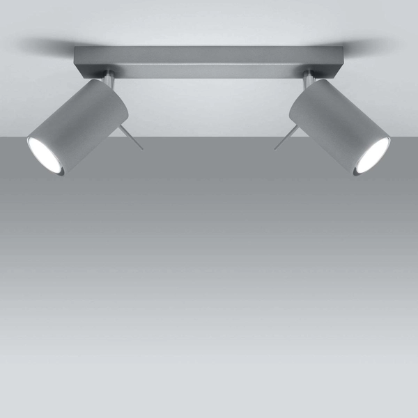 LAMPA sufitowa SL.0450 metalowa OPRAWA listwa SPOT ścienne tuby szare