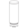 Klosz do lamp ogrodowych Livia 303998 satynowy biały srebrny