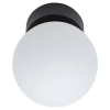 Sufitowa lampa Kier 10302 kulista do sypialni czarna biała