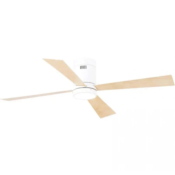 Wentylator sufitowy do jadalni 19137 LED 15W 3000-6000K drewniany biały