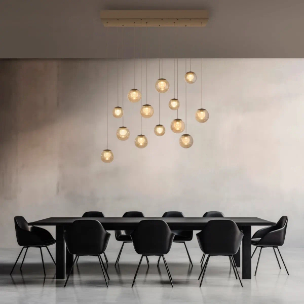 Wisząca lampa PURE POPUP brązowa 2590-97 13xLED 3W 2200-5000K sterowana góra-dół