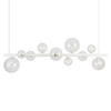 Wielopunktowa lampa salonowa BUBBLES AZ5867+AZ5872 biały przezroczysty