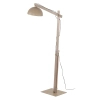Naturalna podłogowa lampa Oslo Sabia 16130 drewniana beżowy